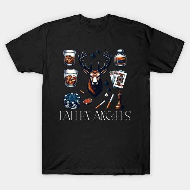 Fallen Angels Stag Lifestyle T-Shirt by Alex Robinson 